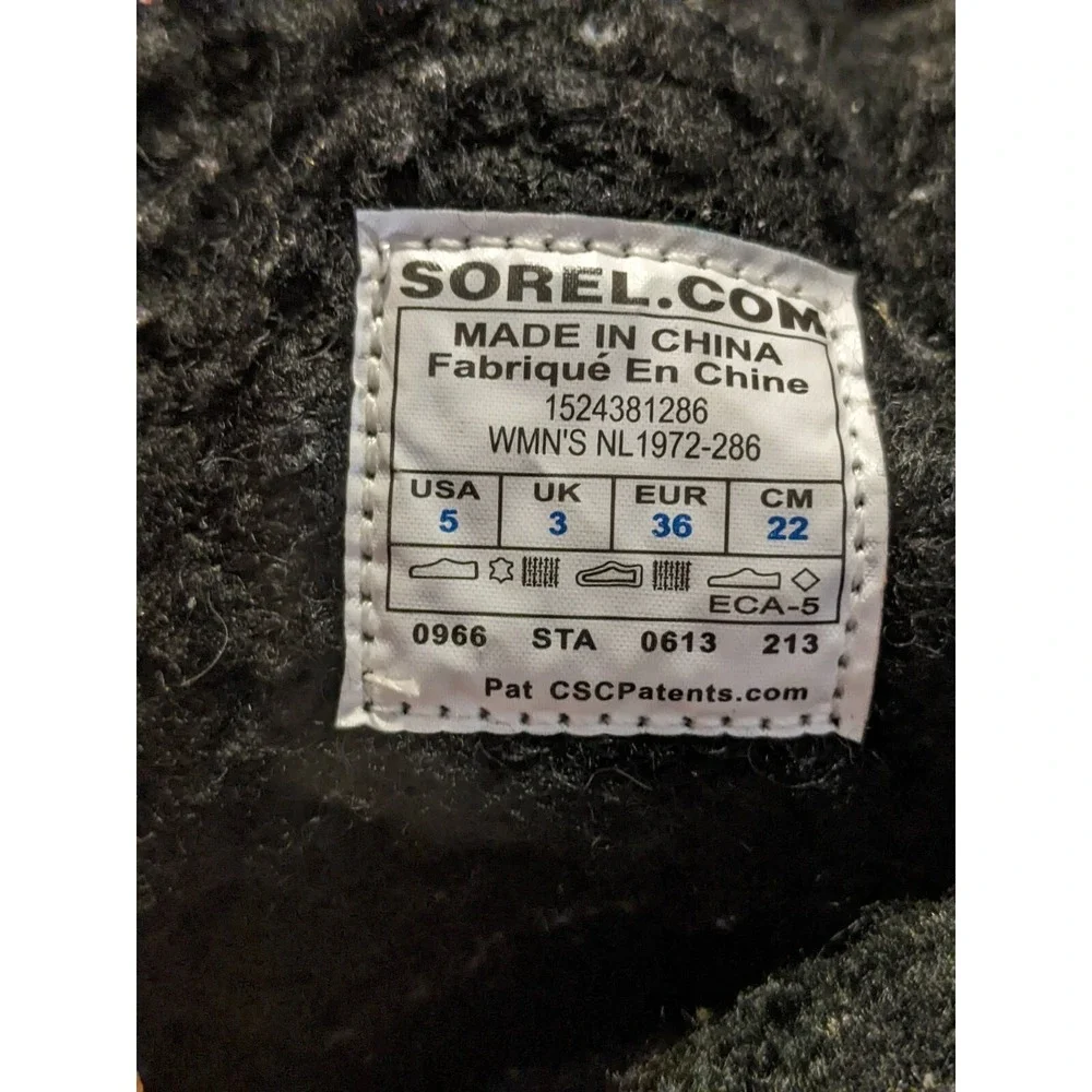Womens Sorel Chipahko Blanket Wool Mid Calf Winter Boots Size 5 NL1972-286 - Picture 8 of 8